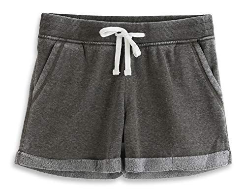 HARBETH Women's Juniors Cotton Slim Fit Stretch Activewear Casual Lounge Shorts