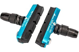for V-Brake Pads for Road Bikes – Rubber + Aluminum Alloy for Bike Brake Pads, CNC-Machined, 55mm, 51g per Pair