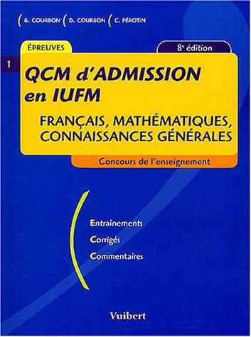 QCM d'admission en IUFM