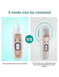 sanzuco Walkie Talkie, Super Mini recargable Radio de dos vías con tapa de altavoz, Verde