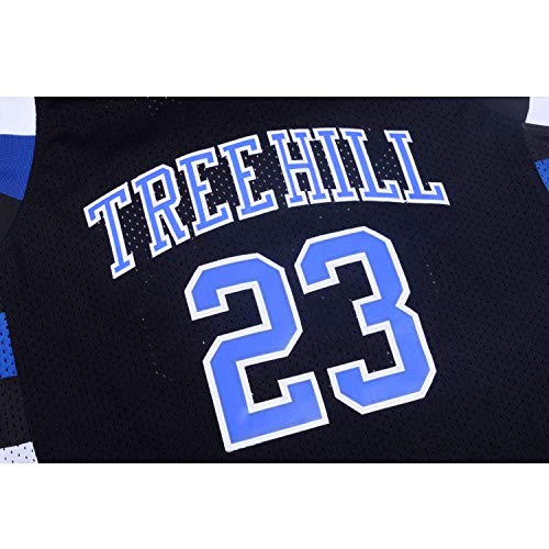 TUEIKGU Mens Ravens Basketball Jersey #23 Nathan Scott Sports Movie Jersey Black (Medium)
