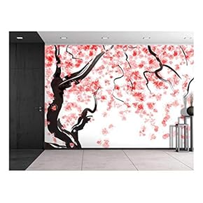BRAND_NAMELarge Wall Mural Japanese Cherry Tree Blossom in...