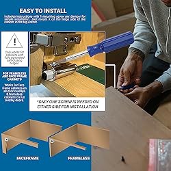 25 Pack Rok Hardware Soft Close Damper for Cabinet