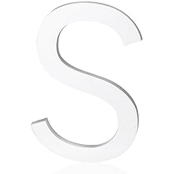 5 Inch Acrylic Frosted Matte White Letter