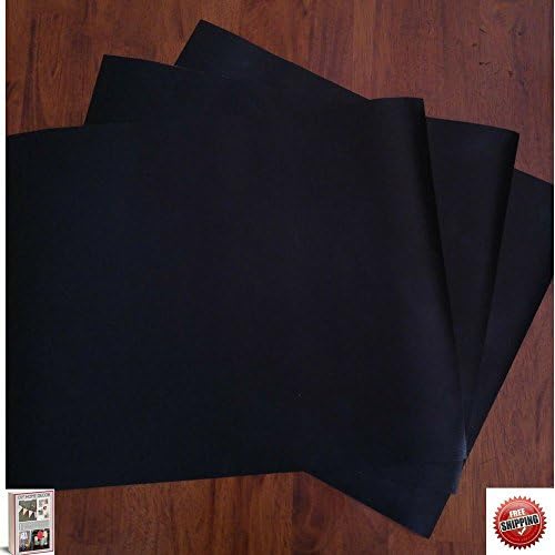 Grill BBQ Mat, Non Stick, Heavy Duty, Reusable, Longlasting, Set Of 3, Black, Outdoor-Indoor Cooking, Dishwasher Safe &amp; eBook by BestOffer4You