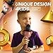 Wireless Karaoke Microphone for Kids - Bluetooth Mic Great for Solo Singing, KTV Parties, Magic Boys & Girls Christmas or Birthday Gifts - Portable Karaoke Machine for Kids Pop by KaraoKing [Brown]