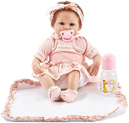 Hoomai Doll 18 inch Lifelike Reborn Baby Doll Silicone Vinyl Body for Gentle Touch Doll lovely Newborn Cute Dolls Girl Boy Toy Collection