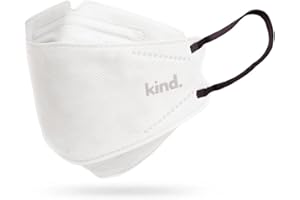 Kind 3D Willow Face Mask - Breath Flow Technology, Lightweight 4-Layer Disposable Mask for All-Day Wear, 5 Pack - White