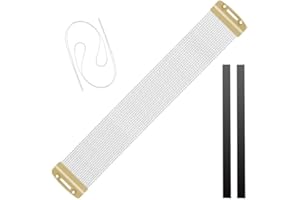 EASTROCK Snare Drum Wires Snare Wire Drum Wire-20 Strand 14 Inch, Snare Drum Accessories with Snare Wire Straps (brass 20 strand)