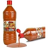 Adela Classic Mexican Hot Sauce 35 oz Bottle - PERFECT Amount of Heat - Tastes Best on Tacos, Chips, Duros, Fish, Eggs, Nuts - 100% Natural Ingredients with a Homemade Flavor