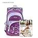 Vbiger Girl's & Boy's Backpack for Middle School Cute Bookbag Outdoor Daypack (Purple 1)