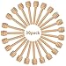 30 pcs 3 Inch Wood Honey Dipper Sticks Server for Honey Jar Dispense Drizzle Honey, Wedding Party Favors … (set of 32)