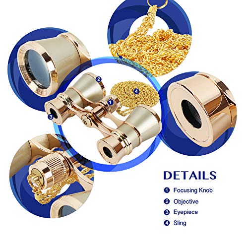 3 AOMEKIE+GJJ2006+1+Aomekie+Opera+Glasses+Binoculars+3X25+Theater+Glasses+Mini+Binocular+Compact+Chain+for+Adults+Women+Kids+in+Musical+Concert%25EF%25BC%2588Gold%25EF%25BC%2589