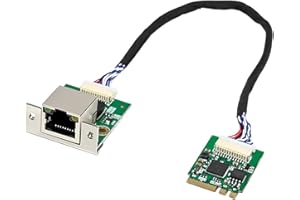 UEEGO M.2 A+E Key 2.5G Ethernet Network Interface Card - NIC with Intel I226-V Chipset, RJ45 Port Stable Connection, Compatib
