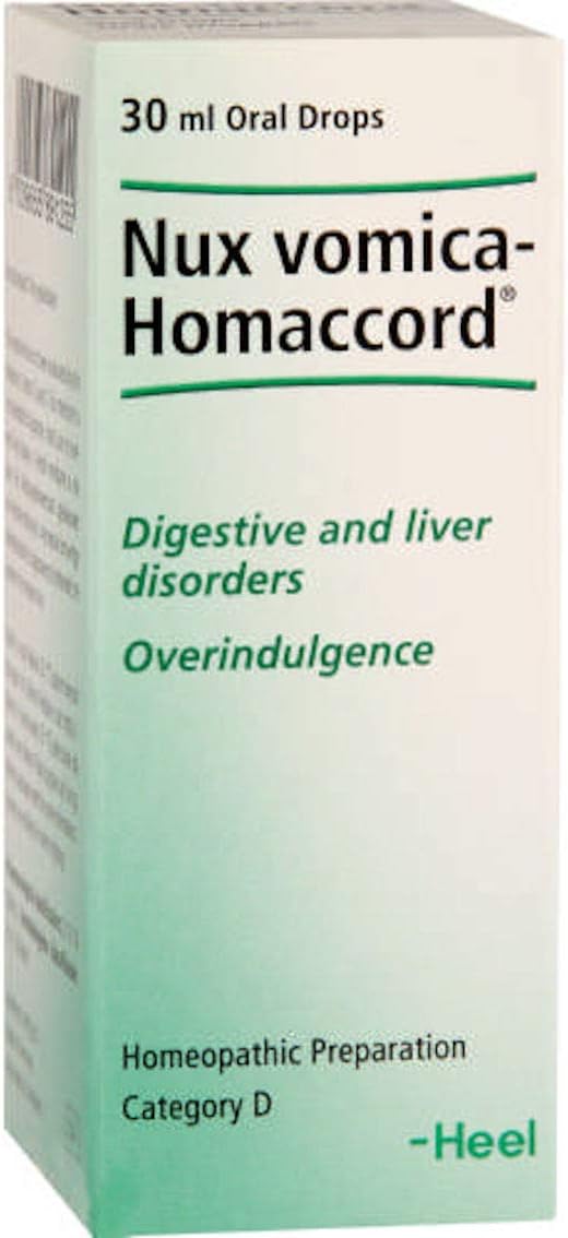 Heel Nux Vomica Homaccord 30ml - Digestive & Liver Disorders, Bloating, Overindulgence: Health & Personal Care