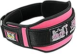 Women's Weight Lifting Belt Gym, Fitness, Bodybuilding Squats, Lunges, Deadlift, - Powerlifting Weightlifting Pink, Purple (Pink, X-Large)