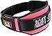Grip Power Pads Women's Weight Lifting Belt Gym, Fitness, Bodybuilding Squats, Lunges, Deadlift, Powerlifting Weightlifting Pink, Purple (Pink, Medium)