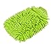 BesMelody House Cleaning and Car Wash Mitts, Home Dusting Microfiber Gloves, Washing Clean Polish Faster (2-Pack, Green/Blue)