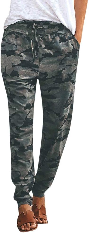 Womens Ladies Casual Gym Jogger Military Army Print Camouflage Jeggings Trouser Sports Jogging Sports Leggings Tracksuit Bottoms Size S-XL,AMhomely®