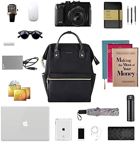KROSER Laptop Backpack 15.6 Inch Stylish School Computer Backpack Doctor Bag Water Repellent College Casual Daypack with USB Port Travel Business Work Bag for Men/Women-Black 7 KROSER Laptop Backpack 15.6 Inch Stylish School Computer Backpack Doctor Bag Water Repellent College Casual Daypack with USB Port Travel Business Work Bag for Men/Women-Black