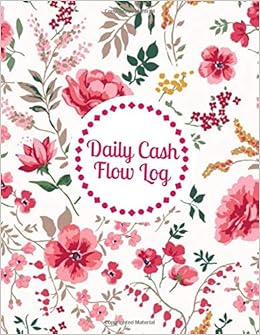Daily Cash Flow Log Cash Recording Receipt Record Book
