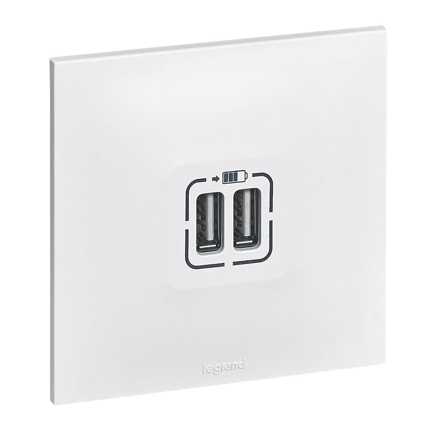 Legrand - Neptune Dual USB Charger - White