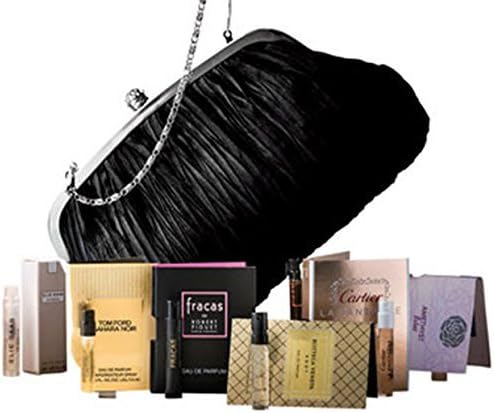Women's Fragrance Sampler Set Neiman Marcus Clutch &amp; 7 Designer Scents
