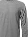 Style by William SBW Men's Solid Basic Crew Neck Thermal Long Sleeve T-Shirt