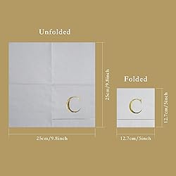 Ottin Monogrammed Letter C 120 Packs Initial Paper