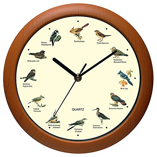 Singing Bird Wall Clock Audubon Society Battery Powered Home Clocks… eBay