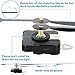 Blisstime High Torque Clock Movement Mechanism Replacement with 12 Inch Long Shaft Spade Hands for Clock Replacement, Repair, DIY