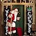 Whaline Christmas Porch Sign, Welcome and Merry Christmas Hanging Sign for Holiday Home Indoor Outdoor Porch Wall Christmas Decoration