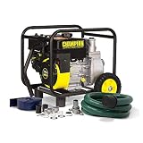 Champion 2-Inch Gas-Powered Semi-Trash Water Transfer Pump with Hose and Wheel Kit