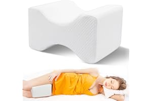 ROXANEPIG Leg Pillow, Knee Pillow for Side Sleepers, Soft Memory Foam Pillow for Relieving Back Pain, Ergonomic Spine Alignme