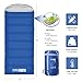 Honest Outfitters Sleeping Bag with Compression Sack, Envelope Portable and Lightweight for 3-4 Season Camping, Hiking, Traveling, Backpacking and Outdoor Activities Navy Blue (SINGLE)
