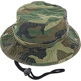 DealStock 100% Cotton Boonie Fishing Bucket Men Safari Summer String Hat Cap (15+ Colors)
