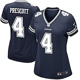 sale Cowboys Womens Dak Prescott 4# Jersey Navy Game Dallas Game Blue