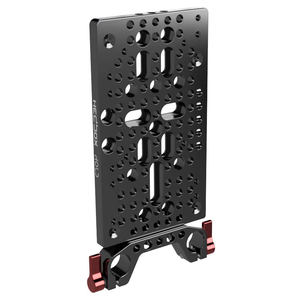 HEDBOX HOLD II SYSTEM - Multi-type hole universal mounting Cheese Plate, 120 various threads, with 15mm Rail-block for DSLR Rail system