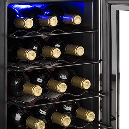 Klarstein Reserva 21 - Weinkühlschrank mit Doppel-Glastür, Getränkekühlschrank, Nutzungsinhalt: 56 Liter, 21 Flaschen, 2… – Bild 6