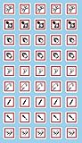 OSHA Compliant, GHS Batch Pictogram, White Border, Black Symbol, Picto, White Base, Laminated, Safety Decal Label Vinyl Sticker, 1" high x 1" wide when applied as pictured, 1X1, sheet, 45 decals per unit, Corrosion, Environment, Exclamation Mark, Exp