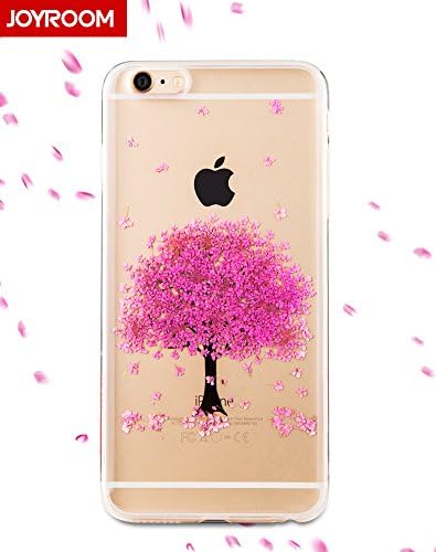 4.7" ONLY !!! iPhone 6, iPhone 6S Case, Soft TPU Cover, Handmade, Real Pressed Dried Flowers, Crystal Clear, Personalized 3D Effect, FS 0413 Phone Case (Pink Sakura Tree)