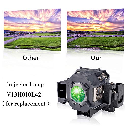 LBTbate Epson ELPLP49/V13H010L49 Projector Lamp Bulb Replacement Home Cinema PowerLite 8350 8345 8500UB 8700UB 6100 6500UB 8100 7100 7500UB Projector Lamp with Housing - Thumbnail 2