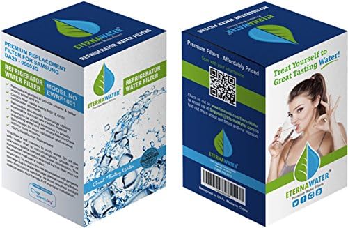 Samsung DA29-00003G compatible Premium Replacement Refrigerator Water Filter By EternaWater Model EWRF1001