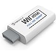 PORTHOLIC Wii to HDMI Converter 1080P for Full HD Device, Wii HDMI Adapter with 3,5mm Audio Jack&HDMI Output Compatible with 