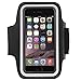 HILDA Armband Compatible iPhone 6 iPhone 6s with Sport Scratch Resistant Material Slim Light Dual Arm Size Slots Sweat Resistant Key Pocket Bluetooth Headphones Compatible Port Black