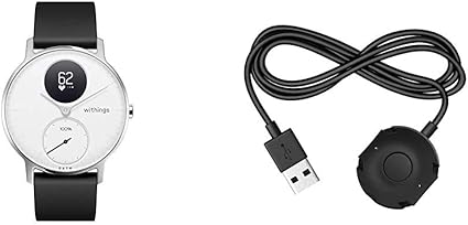 Amazon Co Jp Withings Steel Hr Smartwatch From France Born Heart Rate Activity Monitor 1 4 Inches 36 Mm Model White Hwa03 36white All Jp Steel Hr Charger Genuine Steel Hr Charger Electronics Cameras