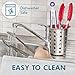 Silicone Kitchen Tongs Cooking Set - 3 Non-scratch Tongs - For All Your BBQ Grill and Serving Needs - Made From Long Lasting Stainless Steel with Silicone Tips - Non-slip Handles and Built-In Rests