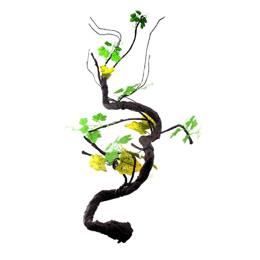 Download POPETPOP Reptile Vines for Climbing-Artificial Jungle Forest Bend Branch | eBay
