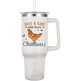 Jiaazerd Chicken Tumbler for Chicken Lover,40 oz Vacuum Insulated Travel Coffee Mug Cup