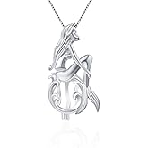 LGSY 925 Sterling Silver Enchanted Mermaid Cage Pendants Crafting Charm for DIY Necklace Bracelet Jewelry Making